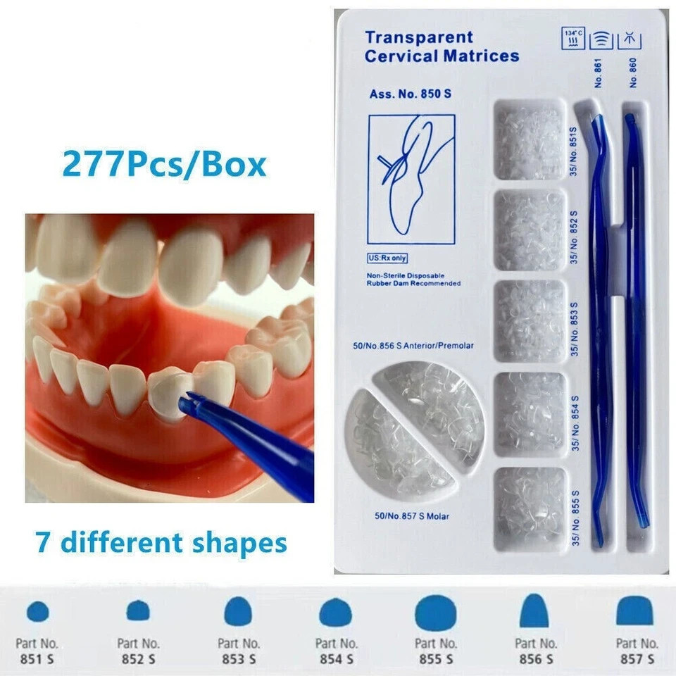 Dental Clear Matrix Composite Gingival Retractor Transparent Cervical Matrices
