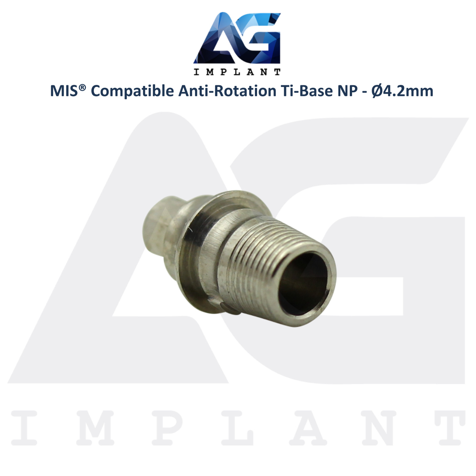 x5 Ti-Base Anti-Rotation Ø4.2mm NP Compatible with MIS® Int Hex System 2.10mm