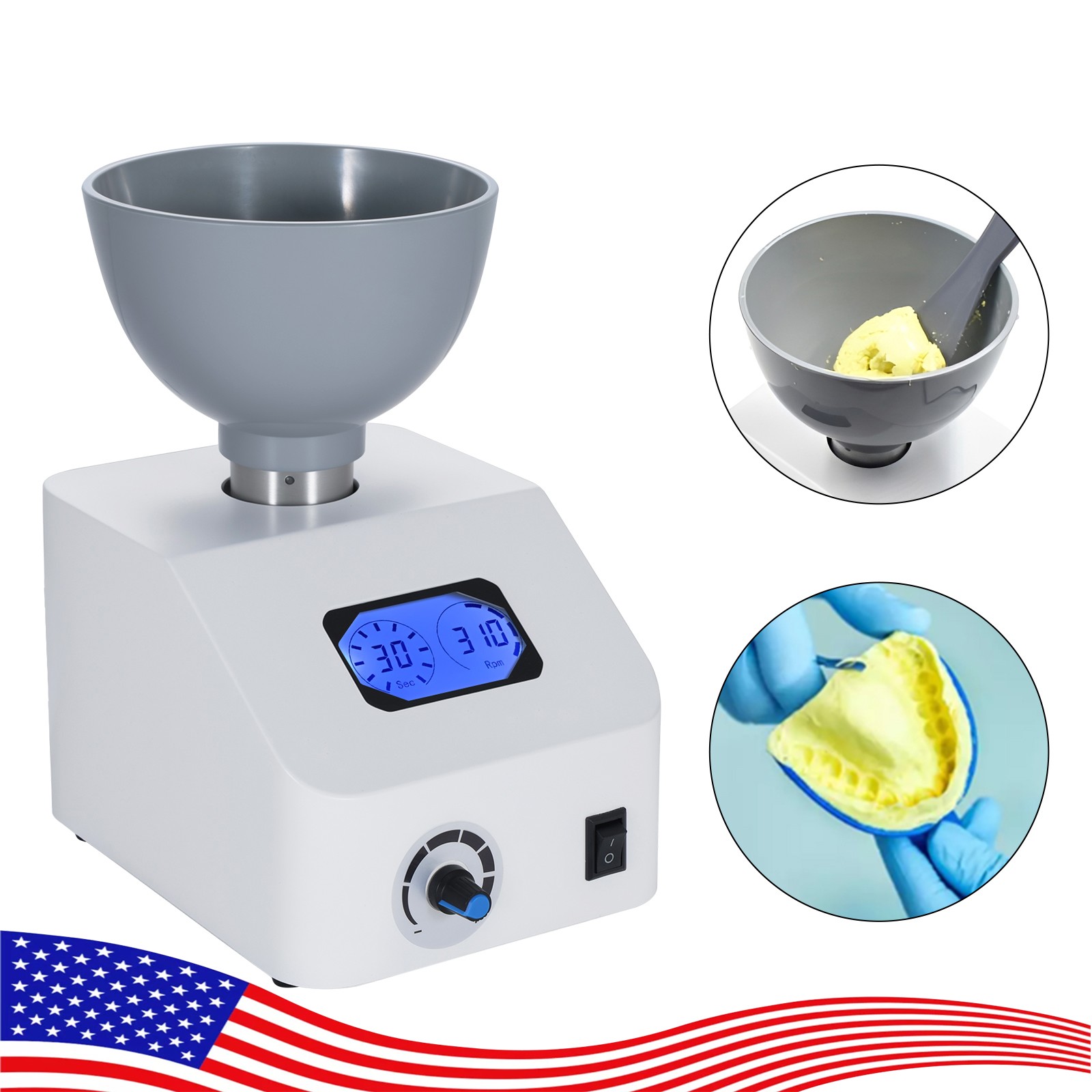 DENTAL LAB IMPRESSION MATERIAL ALGINATE MIXER 110V sa