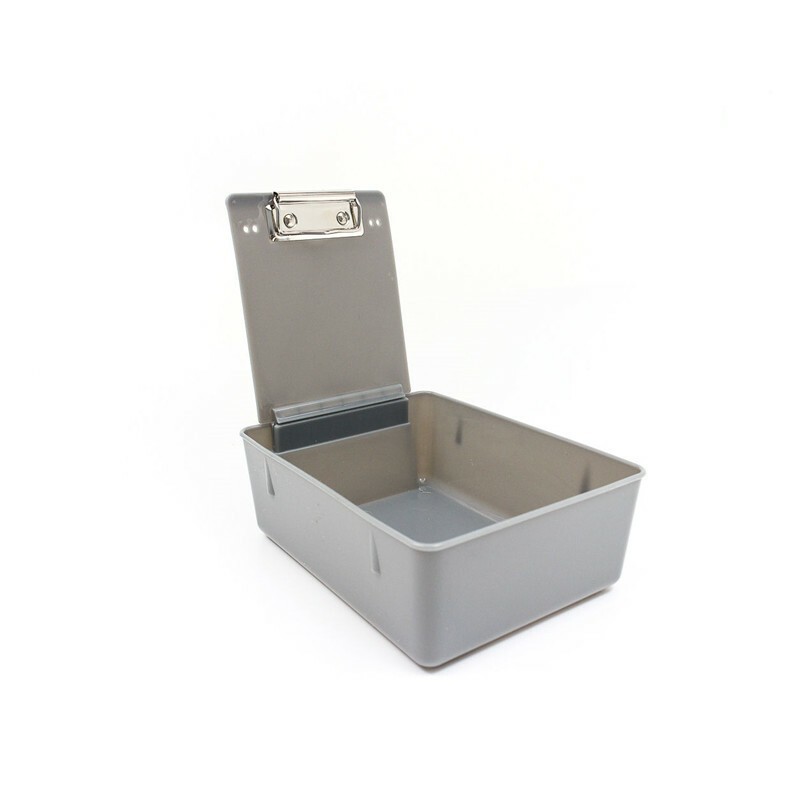 Dental Stainless-Steel Lab Plastic Pan Working Case For Dentist Supply With Clip