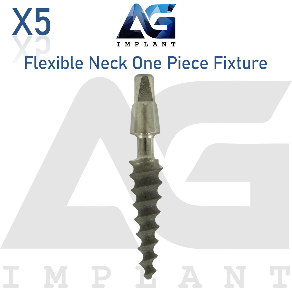 5 Flexible Neck One Piece Fixture System Titanium Prosthetic RBM surface