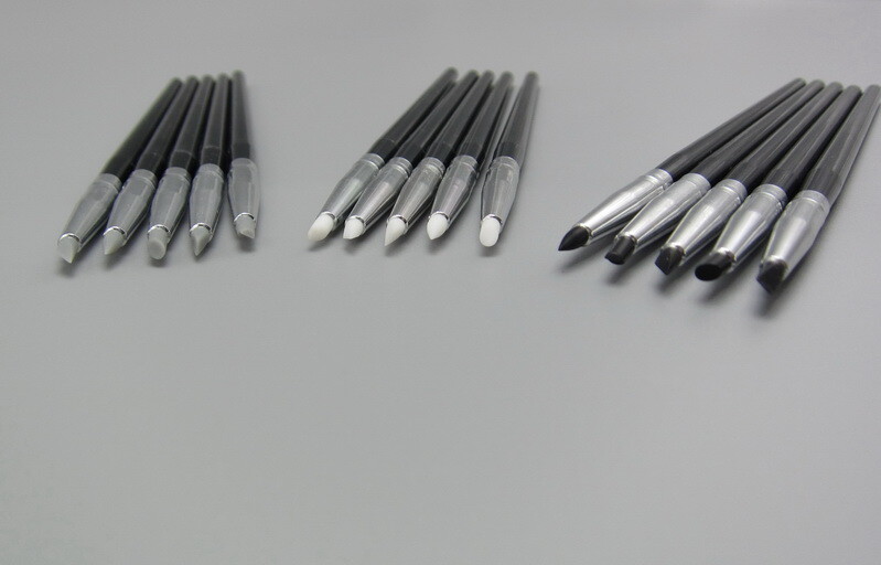 5Pcs/Pack Dental Resin Brush Pens Soft Silicone Teeth Whitening Shaping