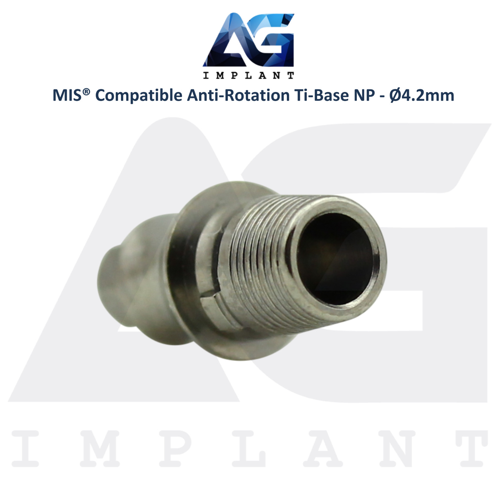 x5 Ti-Base Anti-Rotation Ø4.2mm NP Compatible with MIS® Int Hex System 2.10mm