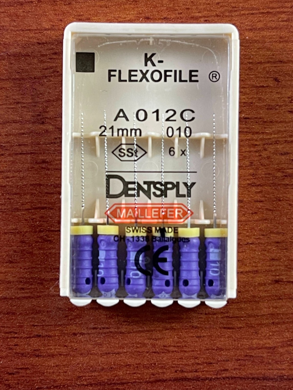 Dentsply Dental Flexo files 21mm stainless steel 6-files per blister