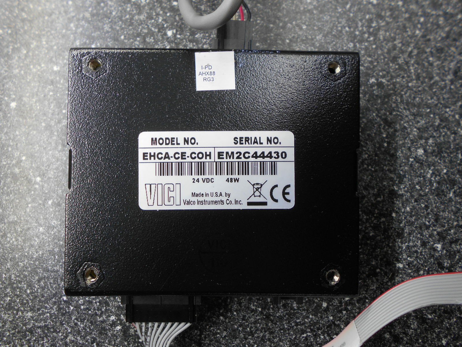VICI EHMA COH 24VDC ACTUATOR W/ CHEMINERT 09N 0134H 6 PORT VALVE & EHCA CE COH