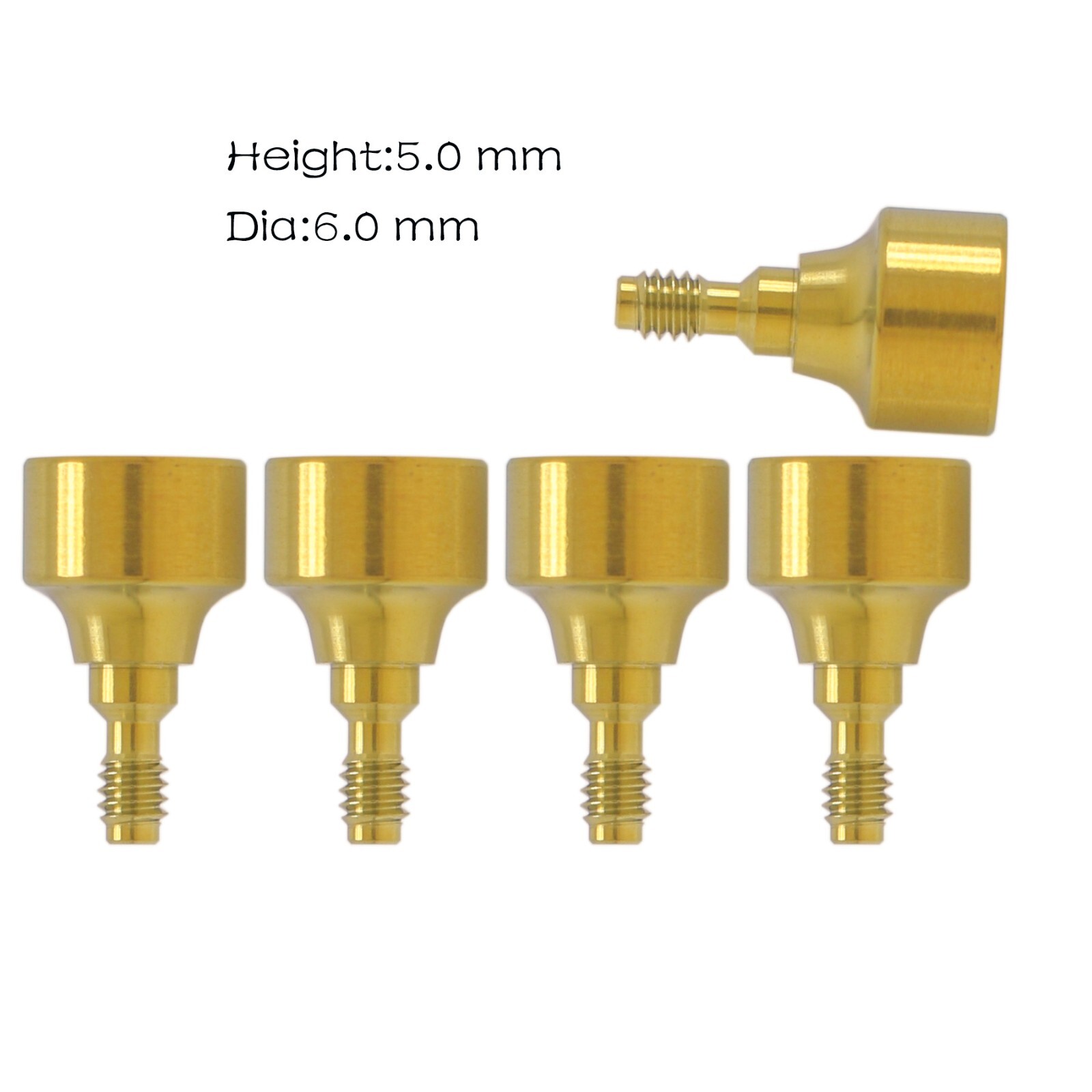 5Pcs US Dental Healing Abutment Cap NP/RP Internal conical Fits Nobel Biocare