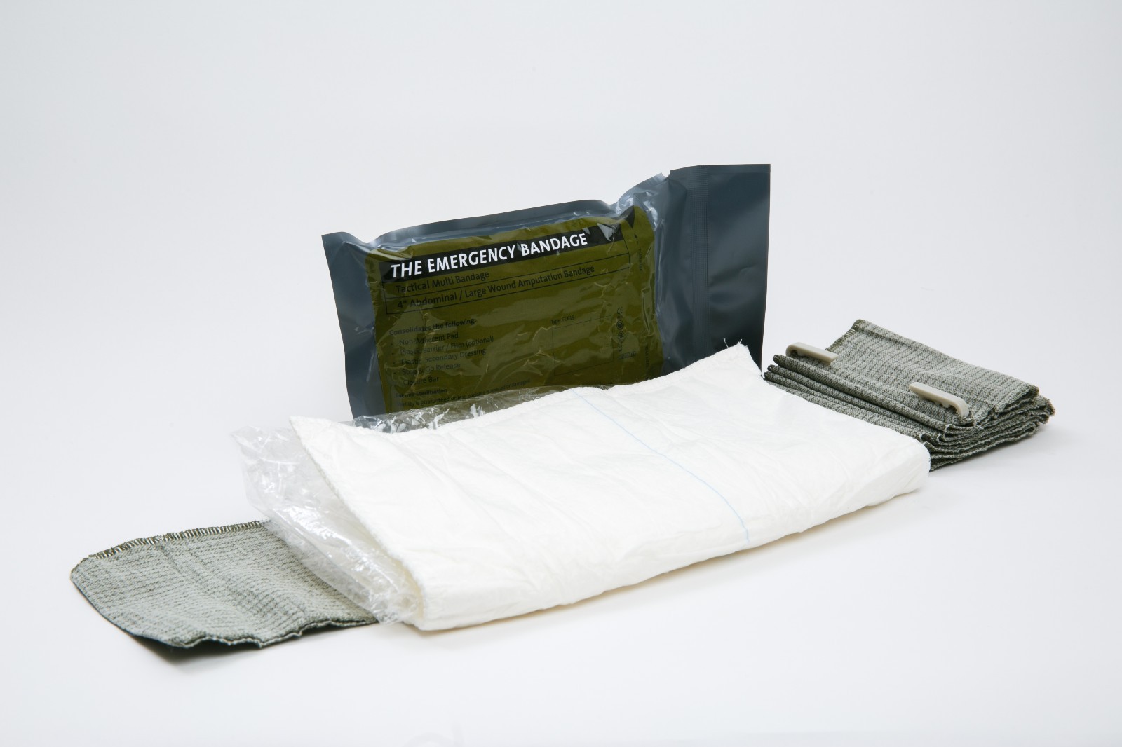 8″ /12″ Israeli Multi Bandage with Moisture Seal (Abdominal Wounds / Amputation)