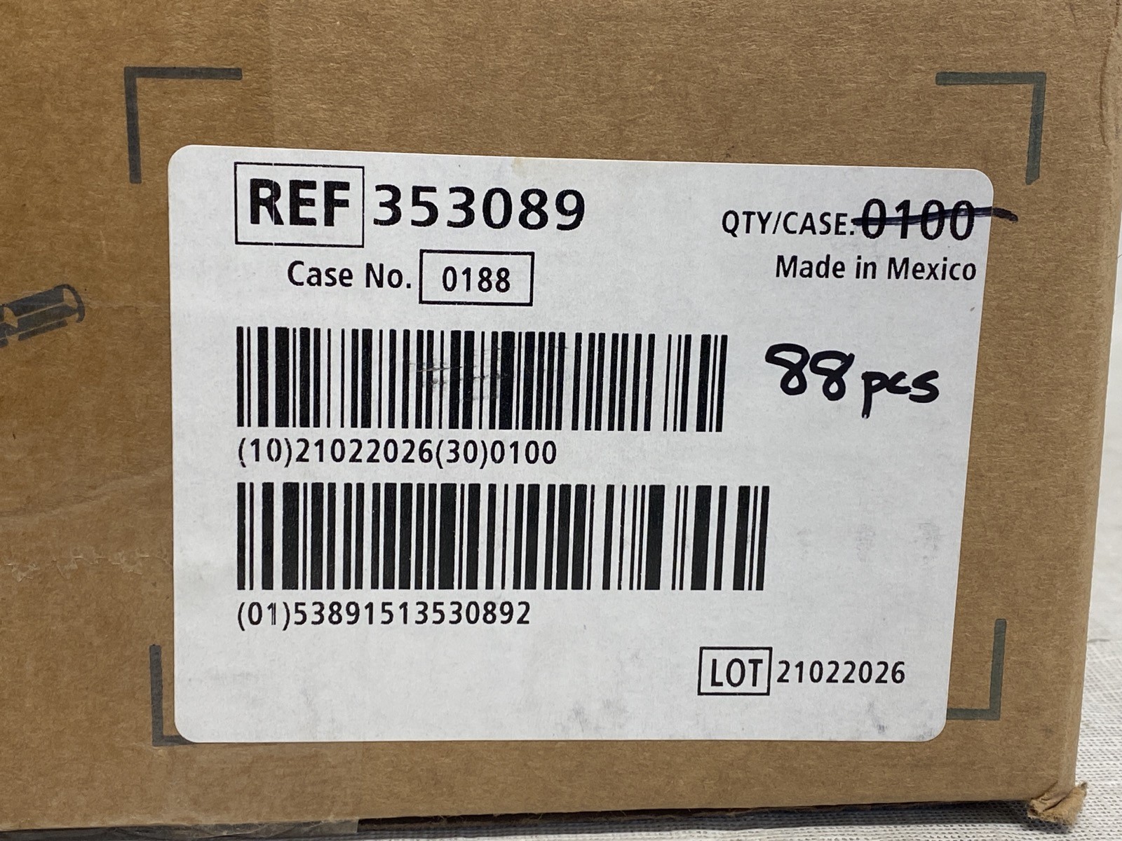 (88) CORNING FALCON Cell Scrapers 25cm Handle 3cm Blade 353089