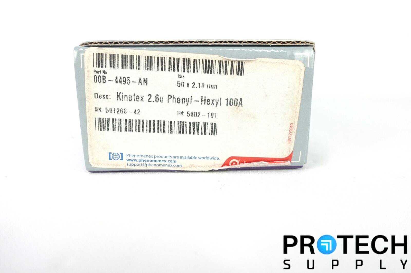 Phenomenex 00B-4495-AN Kinetex 2.6 µm Phenyl-Hexyl 2.1 x 50mm NEW with WARRANTY