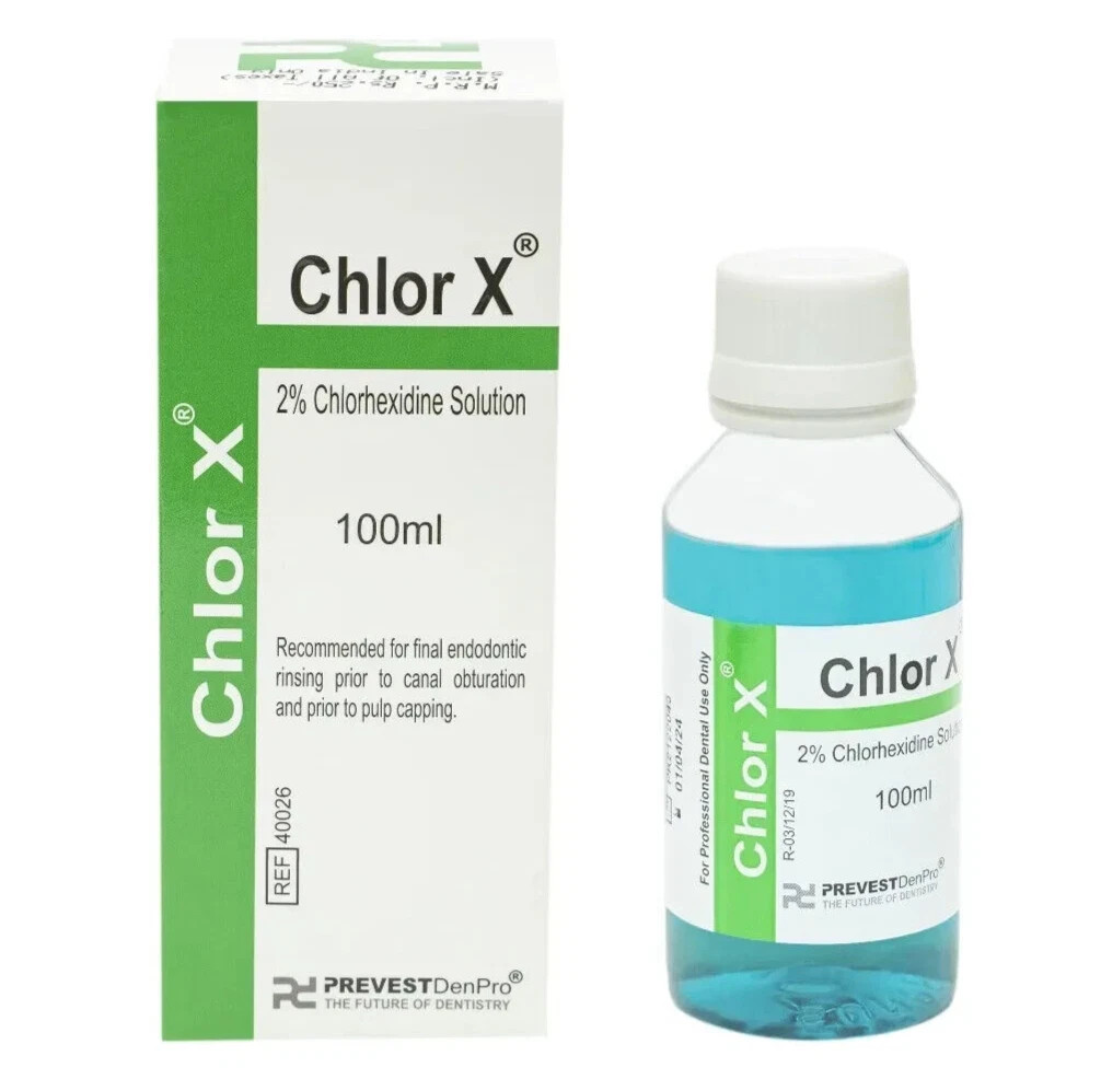 Dental Prevest Chlor X 2% chlorhexidine solution for final irrigation(Free Ship)