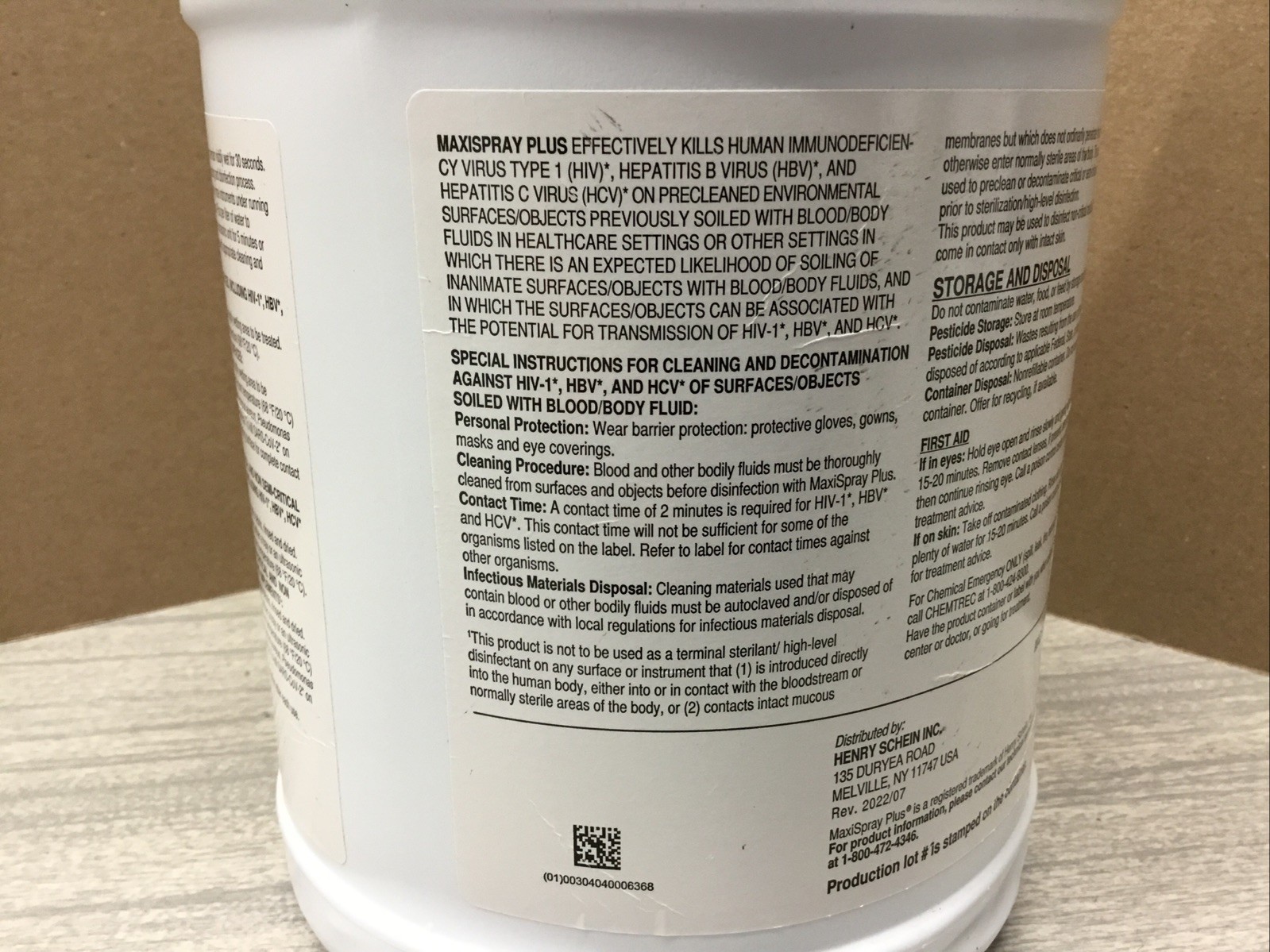 Henry Schein MaxiSpray Plus (101-0285)- 1 Gallon