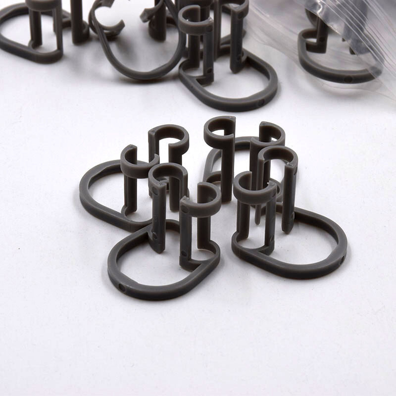 50 Pcs Dental Disposable Brown/Blue/Grey Cotton Clip Holder Dispenser Roll Tool
