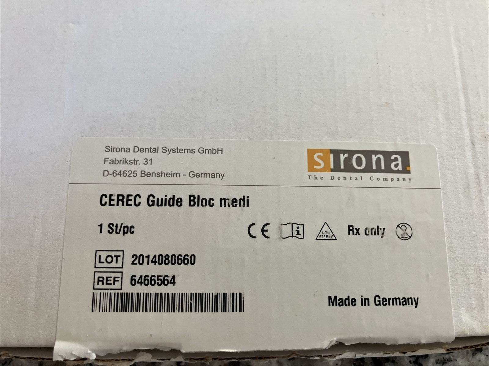 CEREC Guide Bloc medi REF 6466564