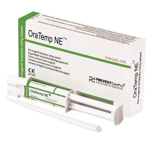 Luting Cement 15gm Cartridge Dental OraTemp NE Manual-Mix Non-Eugenol Temporary