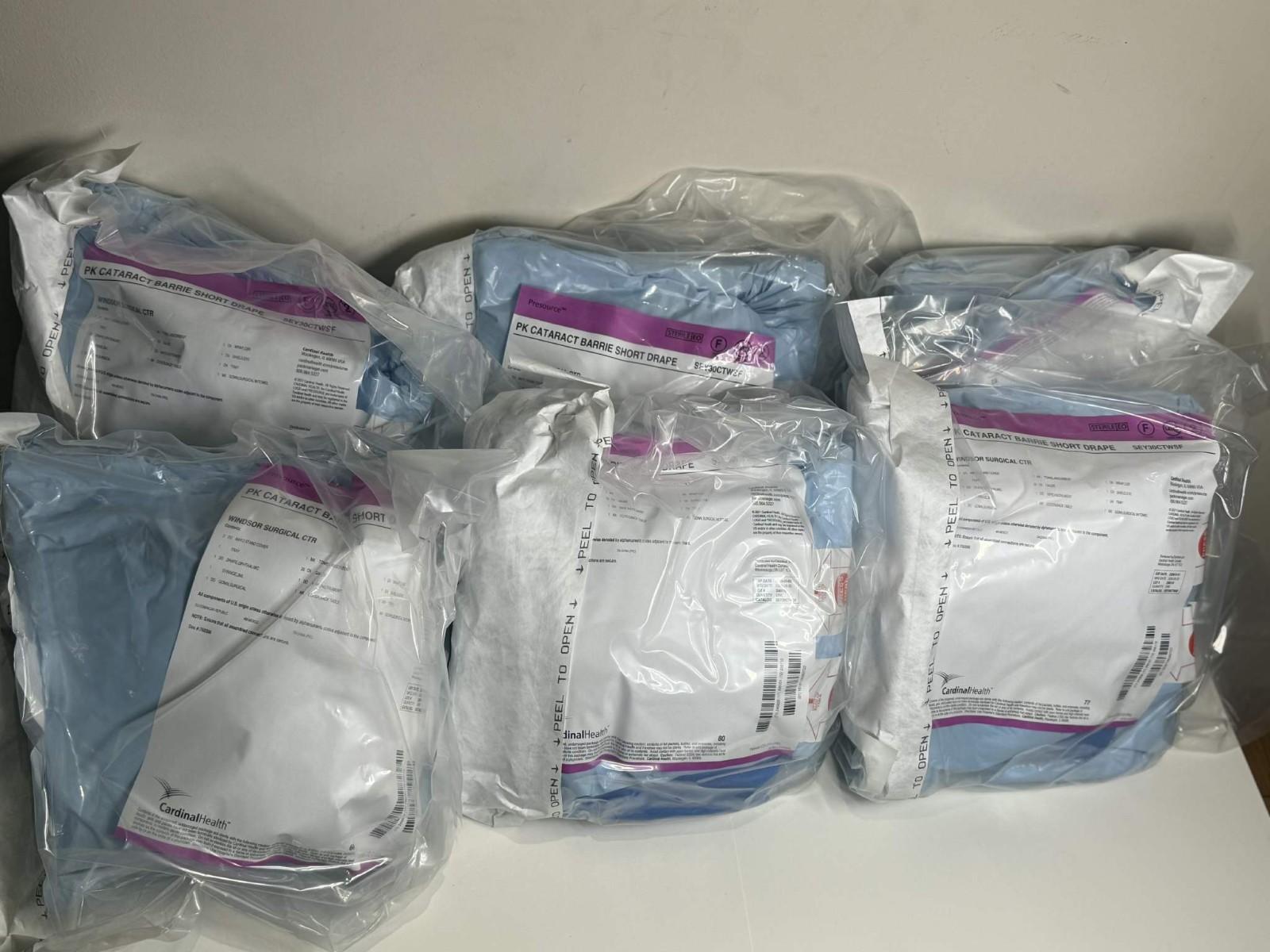 Cardinal Health SEY30CTWSF PK Cataract Barrier Short Drape Kit – Lot of 6 – Seal