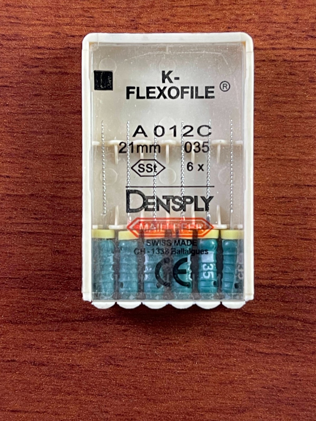 Dentsply Dental Flexo files 21mm stainless steel 6-files per blister
