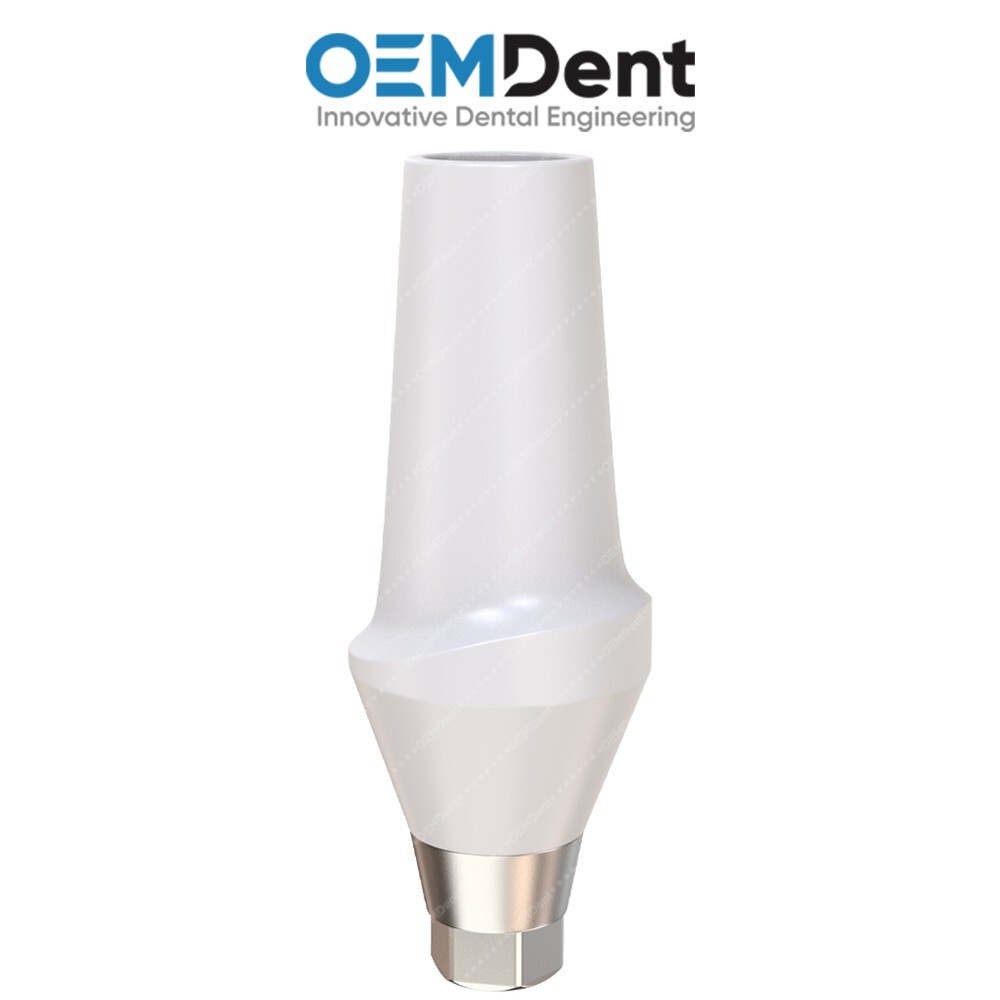 Straight Zirconia Abutment With Titanium Base Compatible NobelActive®️RP Conical