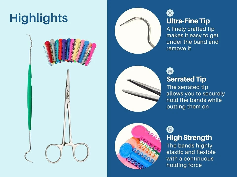 Ligas para Brackets Ortodoncia Dental braces color changing kit orthodontic…