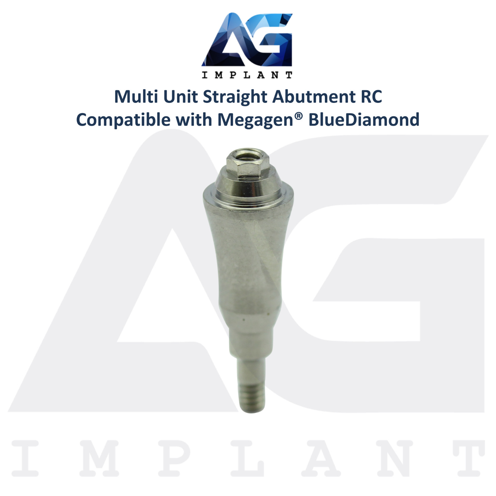 5 Straight Multi Unit Prosthetic RC Compatible with Megagen® BlueDiamond