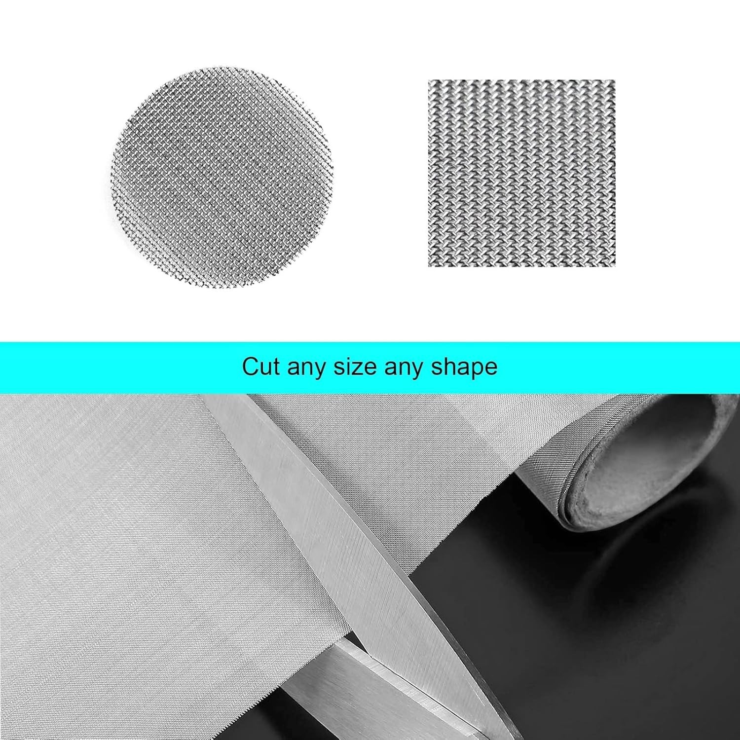 304 Stainless Steel Woven Wire 120 Mesh 12×40” Fine Screen Filtration Mesh