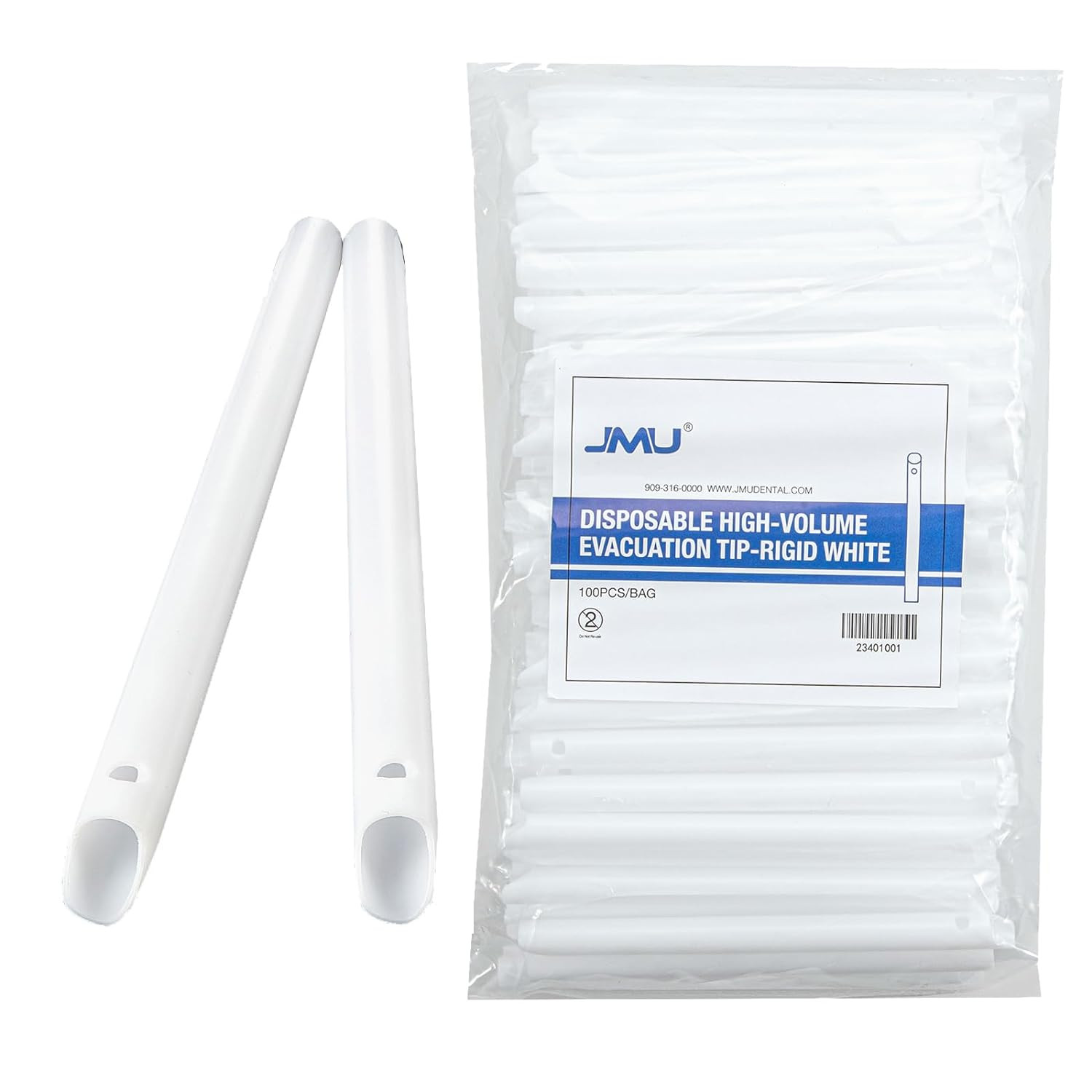 100Pcs Dental HVE Suction Tips, Dental Evacuation Tips, High Volume Evacuator Ti