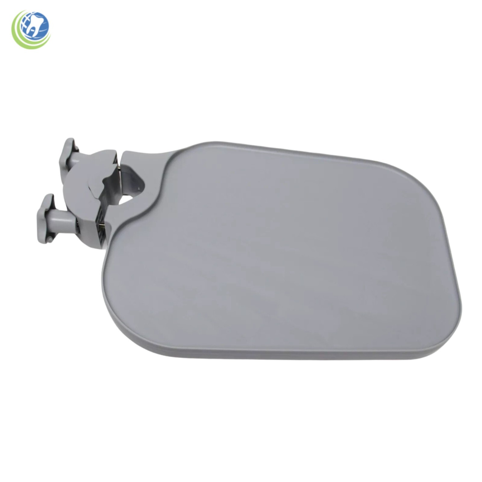 NEW TPC POLE POST MOUNT UTILITY ACCESS SHELF TRAY TABLE DENTAL MEDICAL GREY