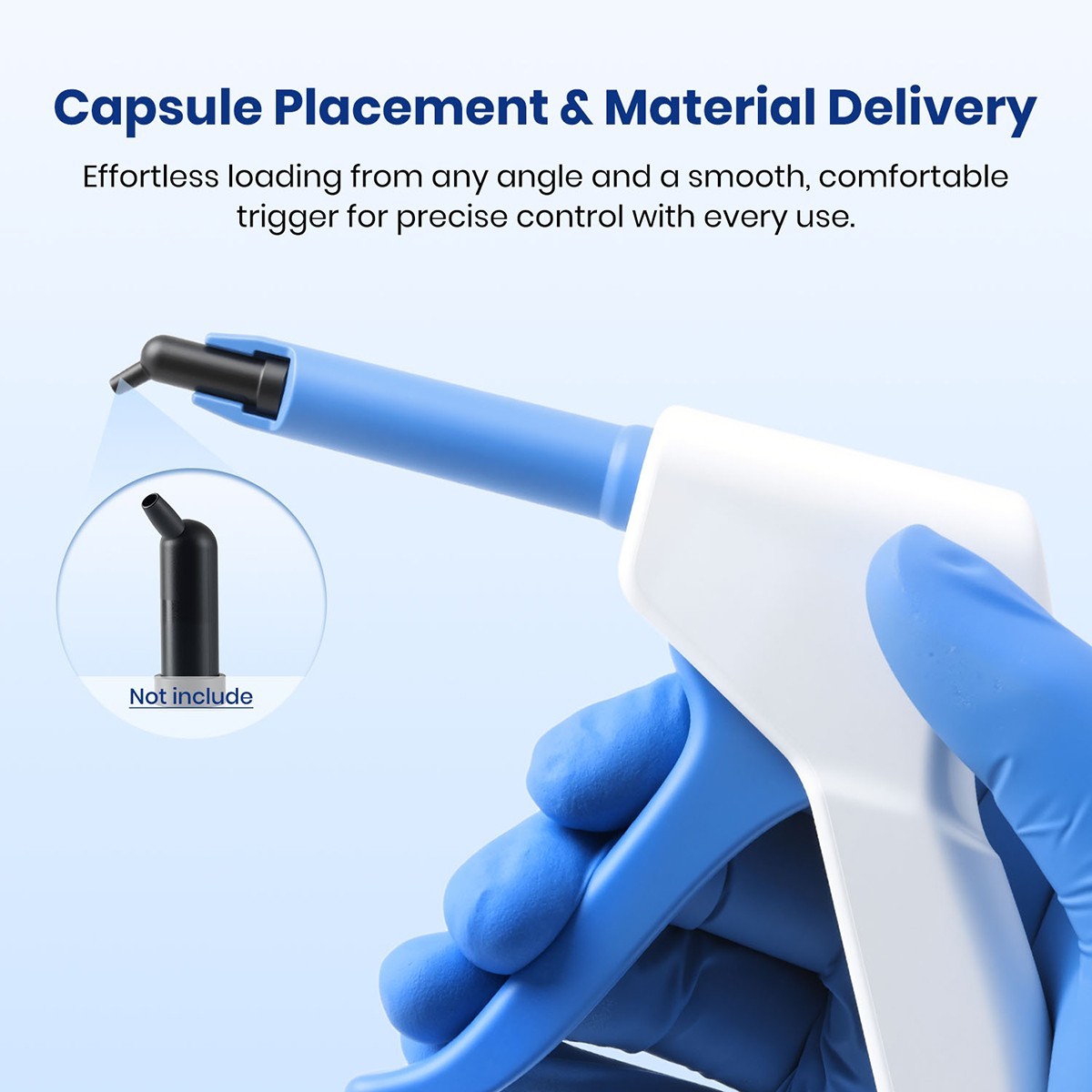 1 Pc Dental Applier Capsule Autoclavable Capsules Gun Dispenser for Composite