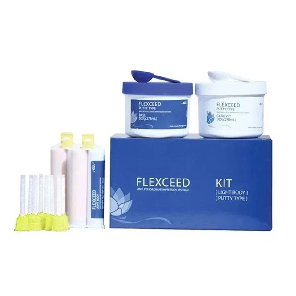Putty WIth Light Body Set GC Japan FLEXCEED VPS Dental Impression Mateiral FS