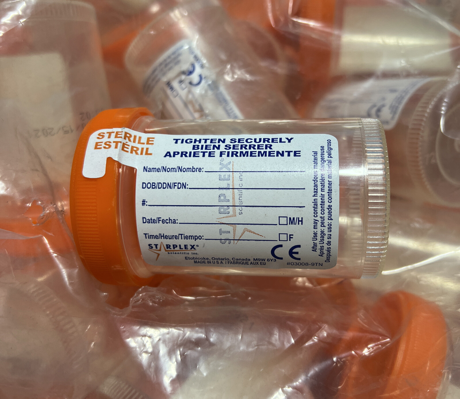 Starplex Scientific LeakBuster Specimen Containers Sterile 90 ML 3 OZ Box Of 400