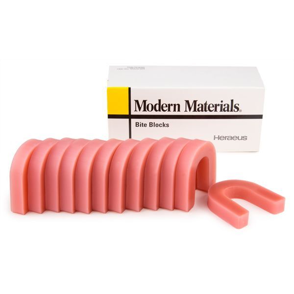 Modern Materials Bite Blocks – Soft, Pink, Trial Package: 12 per Box