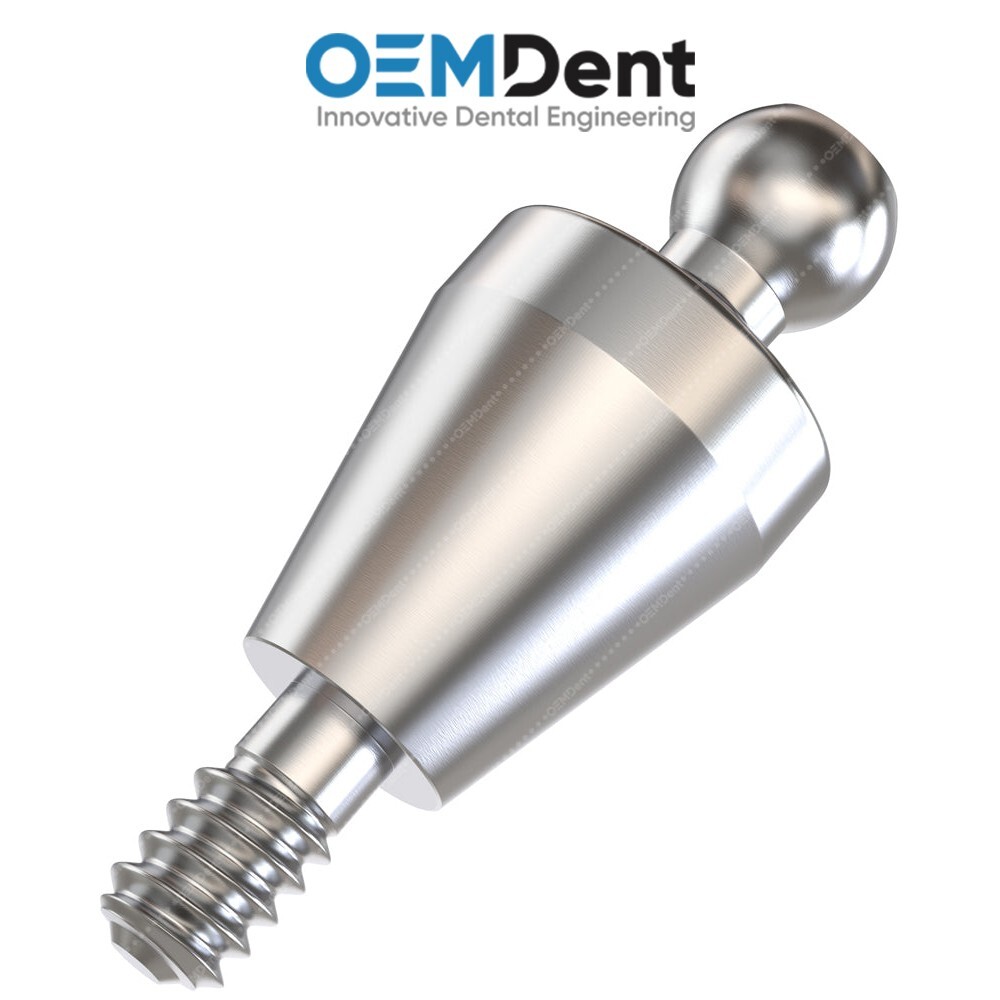 Straight Ball Attachment Standard NP Set Nobel Active® Compatible Conical Dental