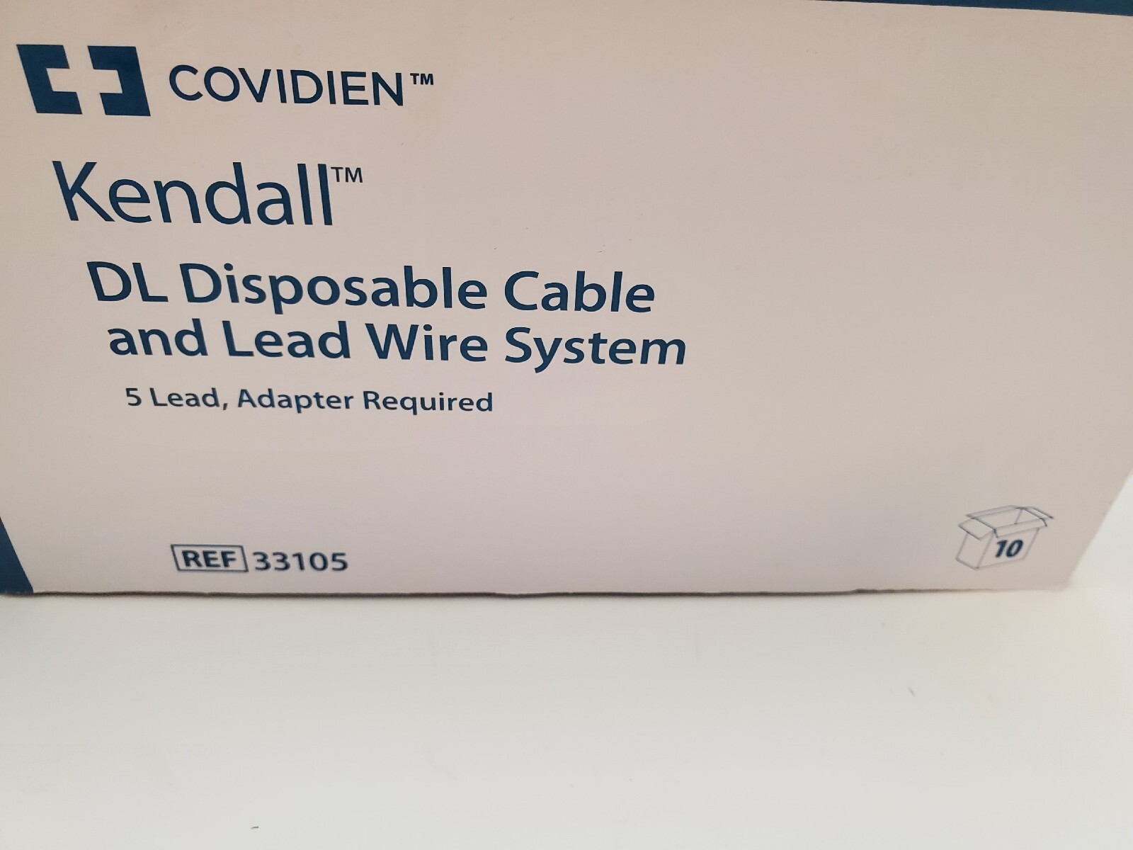Box of (10) Covidien Kendall DL 5 Lead Disposable Cable and Lead System 33105
