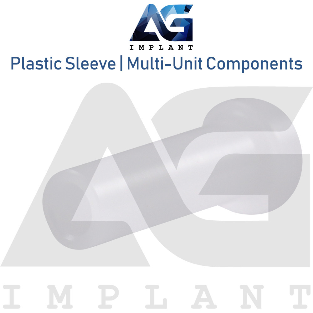 5 Plastic Sleeve Multi Unit 1.6 Dental Int Hexagon & Conical Connection