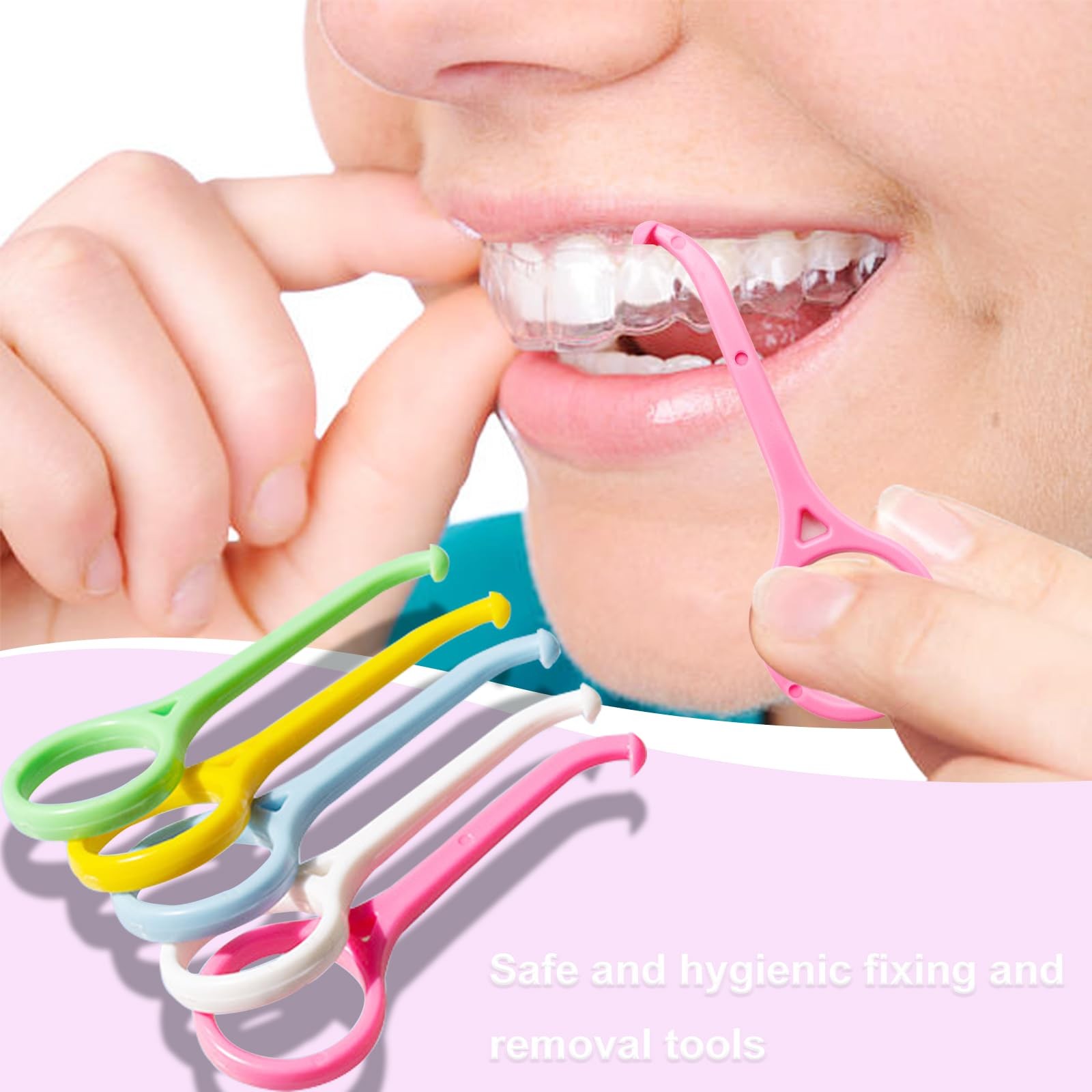 SNAWOP Aligner Removal Tool 5PCS Clear & Retainer Remover Multicolor
