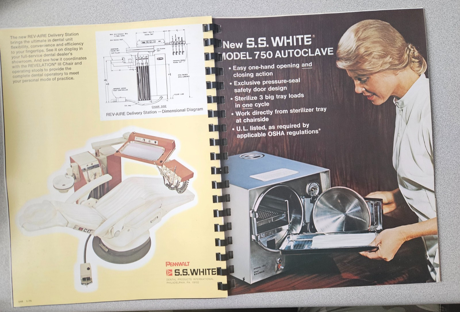 SS WHITE VINTAGE EQUIPMENT LITERATURE PORTFOLIO