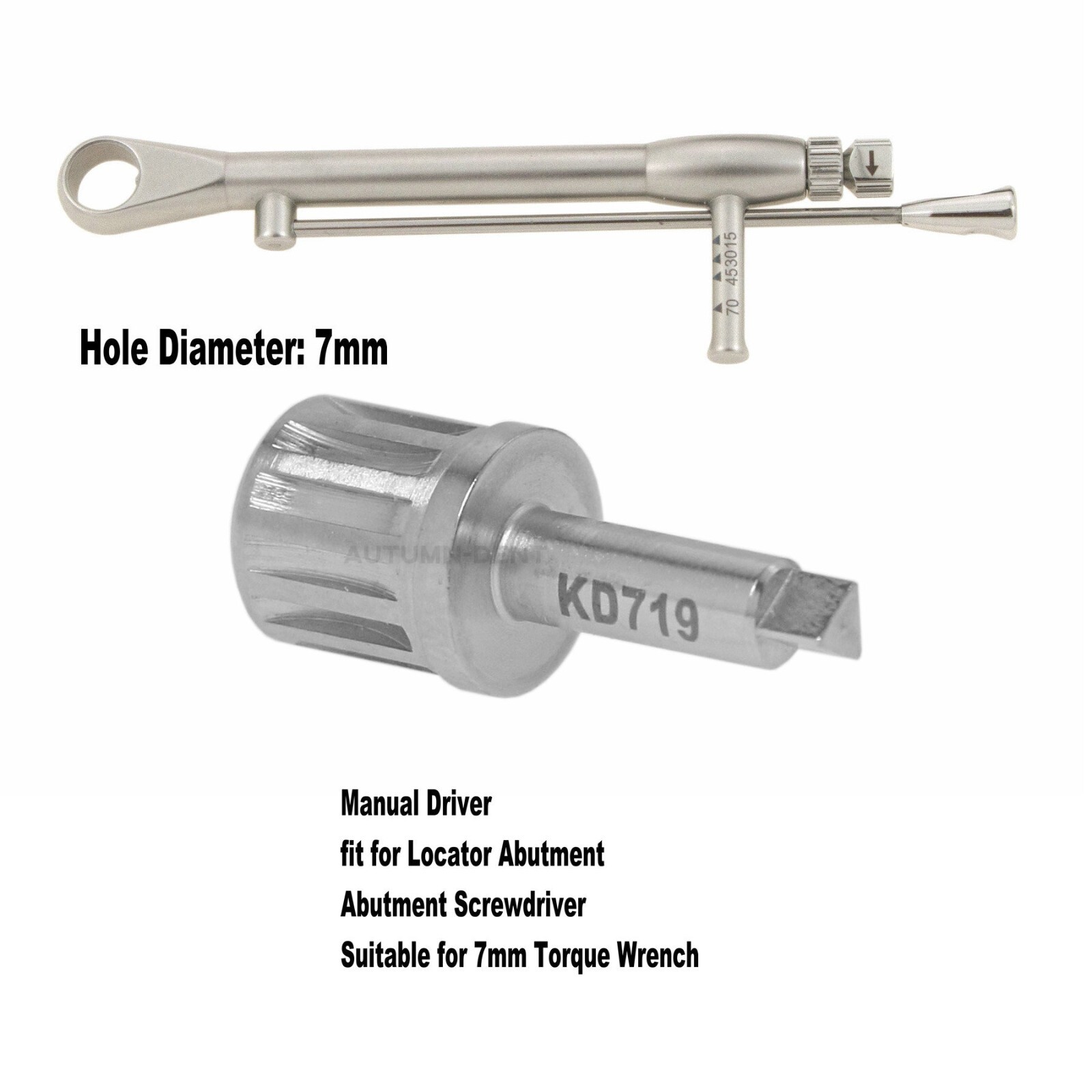 Implant Abutment Screwdriver for Osstem Manual Driver Torque wrench 7mm KD719