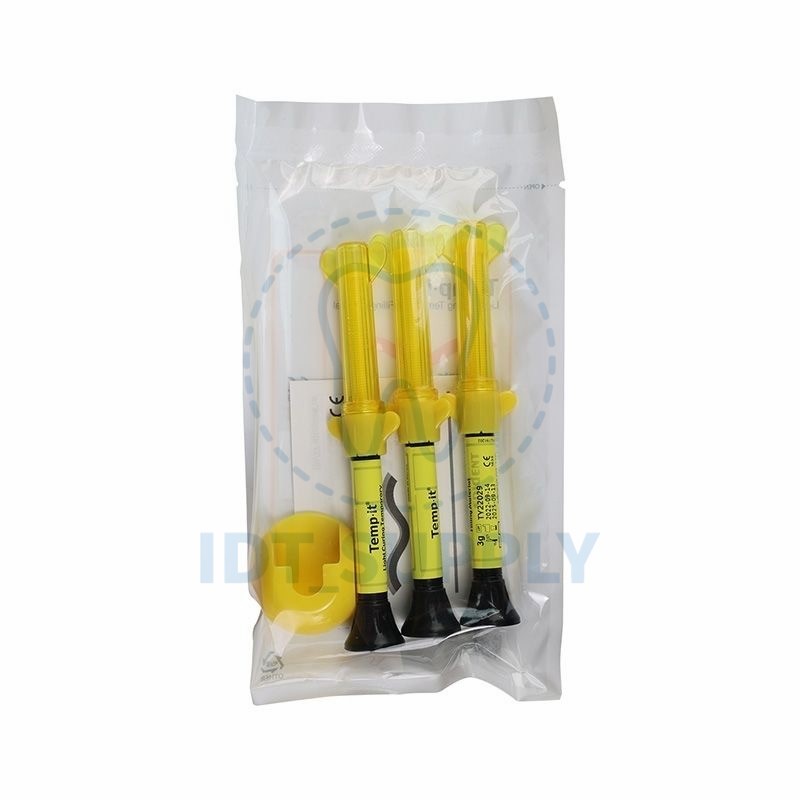 Spident Inlay Clay Light Cure Temporary Filling 3g Yellow Blue Elastic Resin