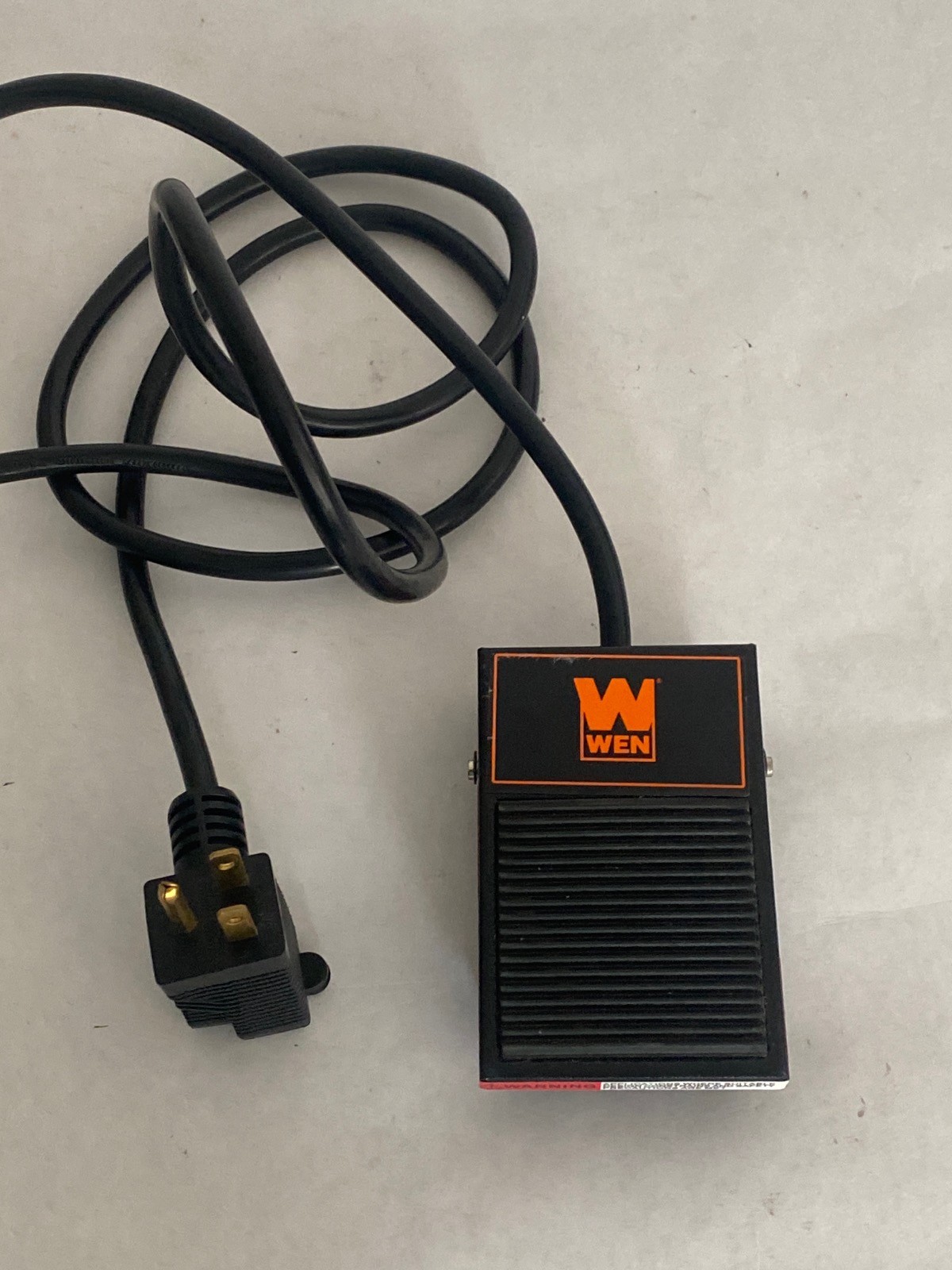 Used WEN Model WA0392 Momentary Power Foot Pedal Switch 120V 15A 6’ Cord