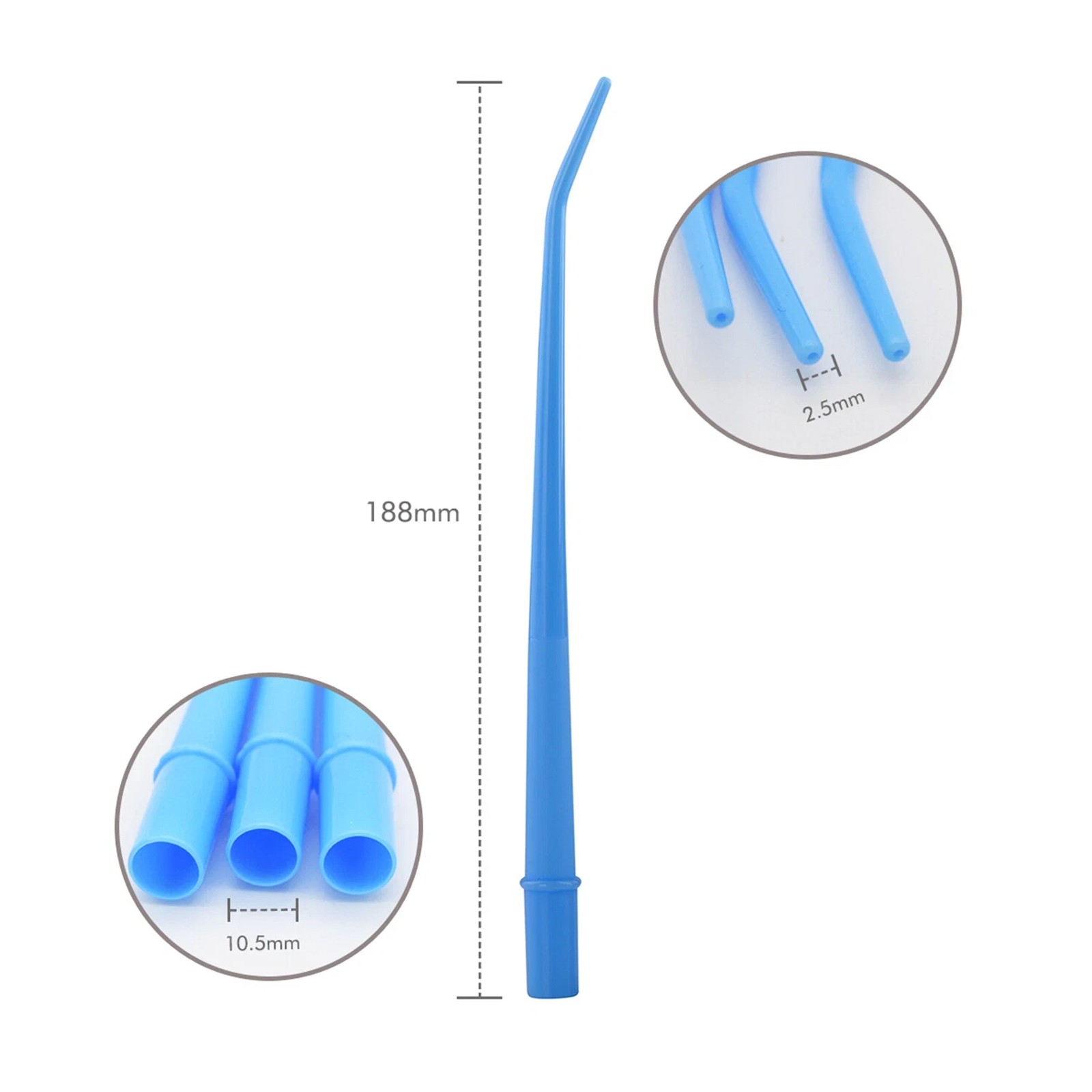 Disposable Dental Surgical Aspirator Suction Saliva Ejector Tip , 100pcs(4 Bags)