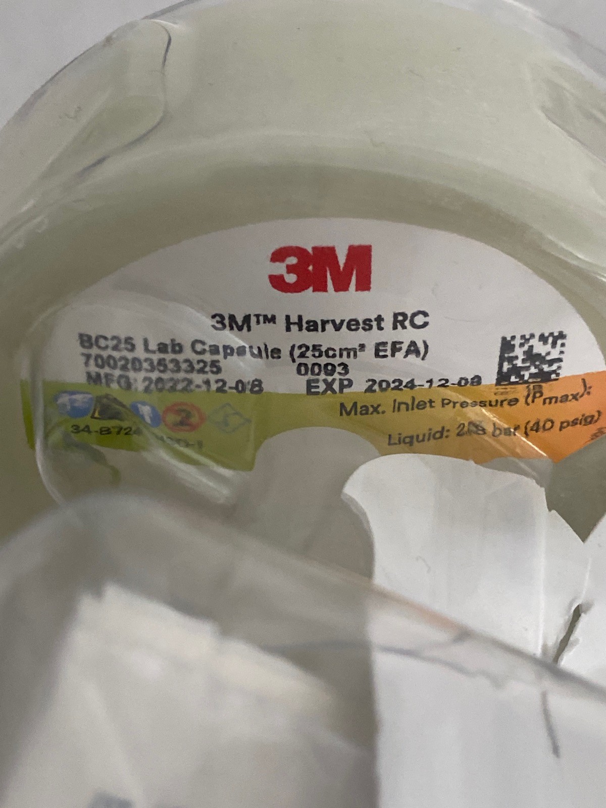 (2/Pk) 3M Harvest RC BC25 Laboratory Capsule Filters Luer EMP301HRC2FA