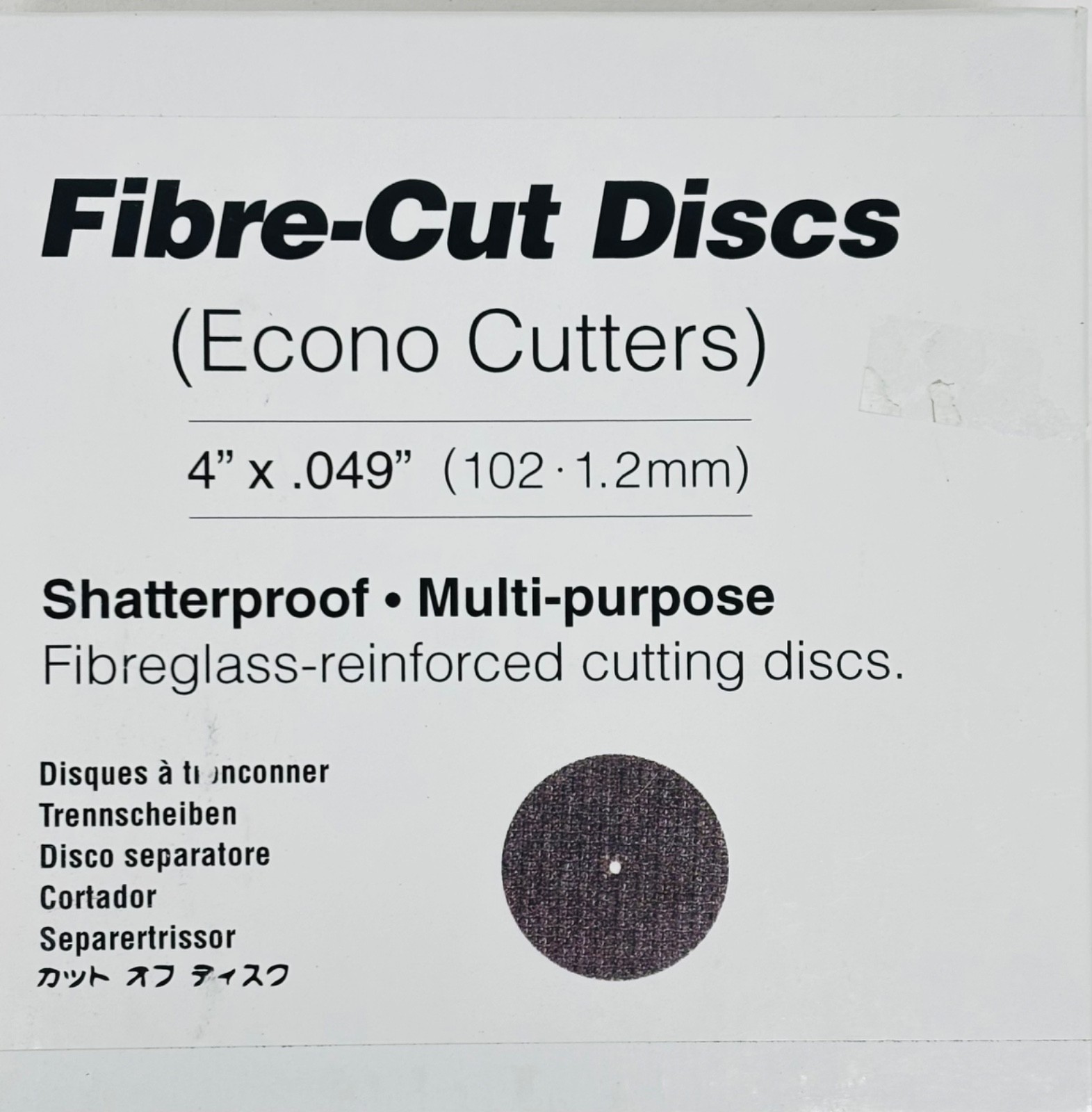 [ Dedeco ] Fibre-Cut Disc ( #7004, 4″ X .049″ ), (#7002 2-1/2″X 0.49″ ) 6 EACH