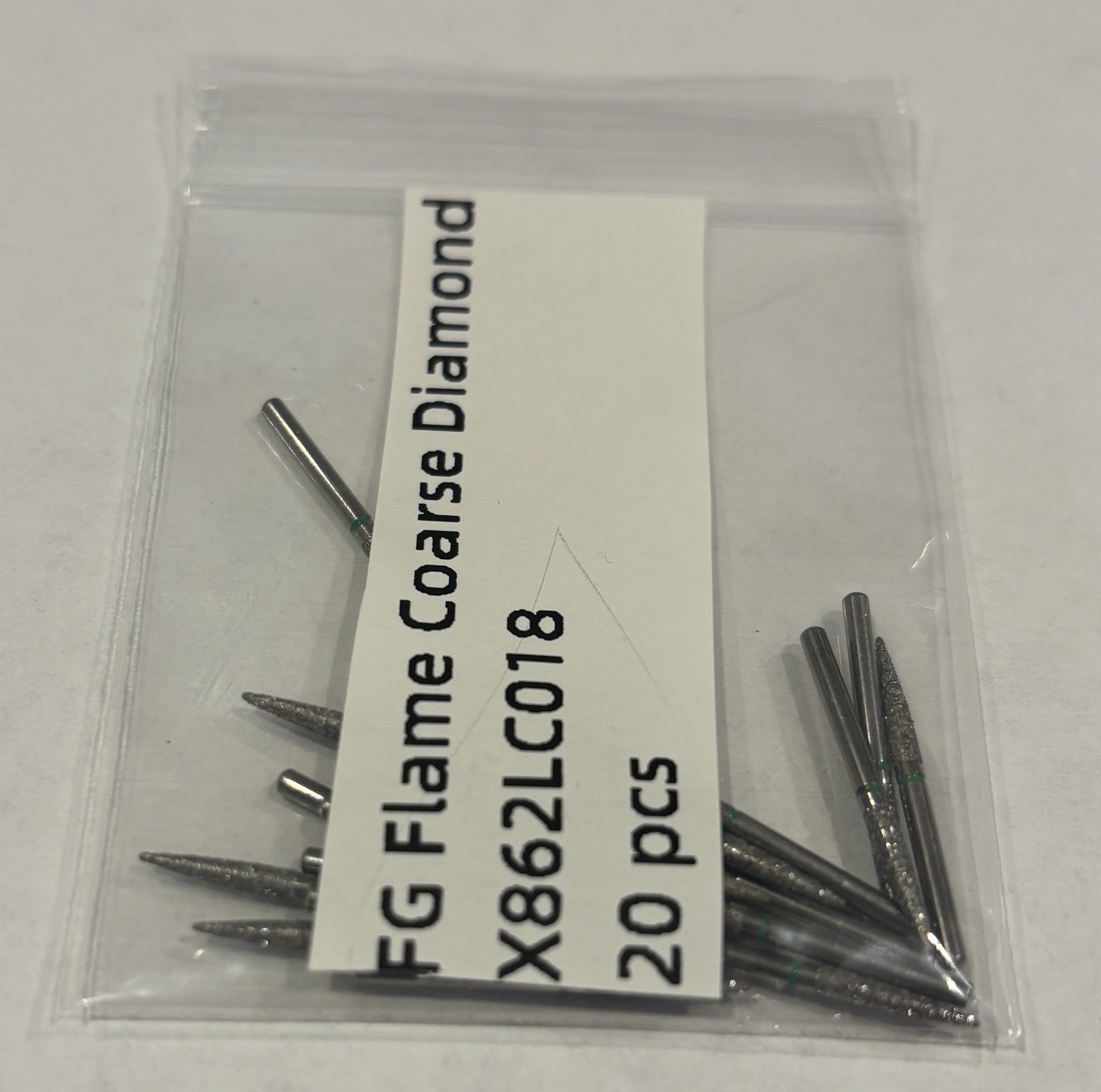 Dental Diamond FLAME 862L/018C Coarse Lot Of 20