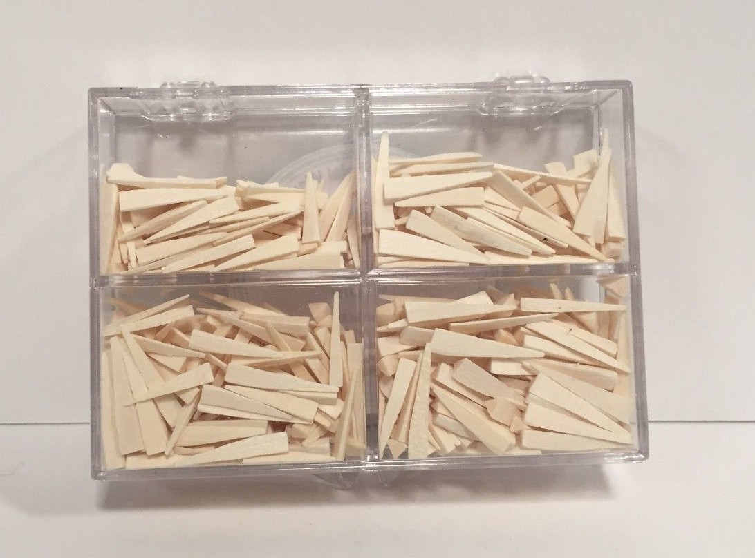 Triangular Wood Dental Wedges Assorted 500 Pack First Choice –