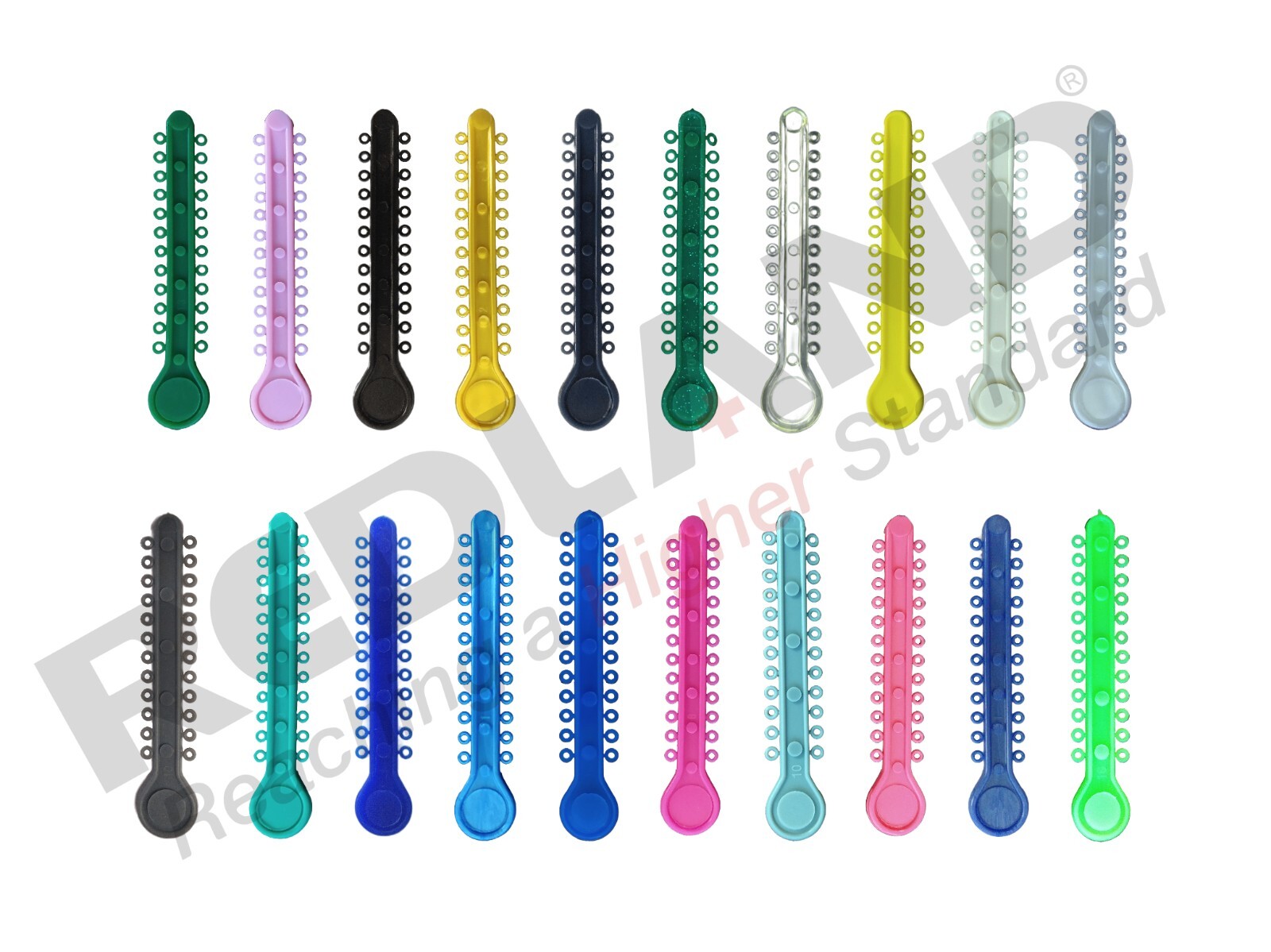 O & S Dental Topsticks High Performance Ortho Elastic Ligature Ties All Colors