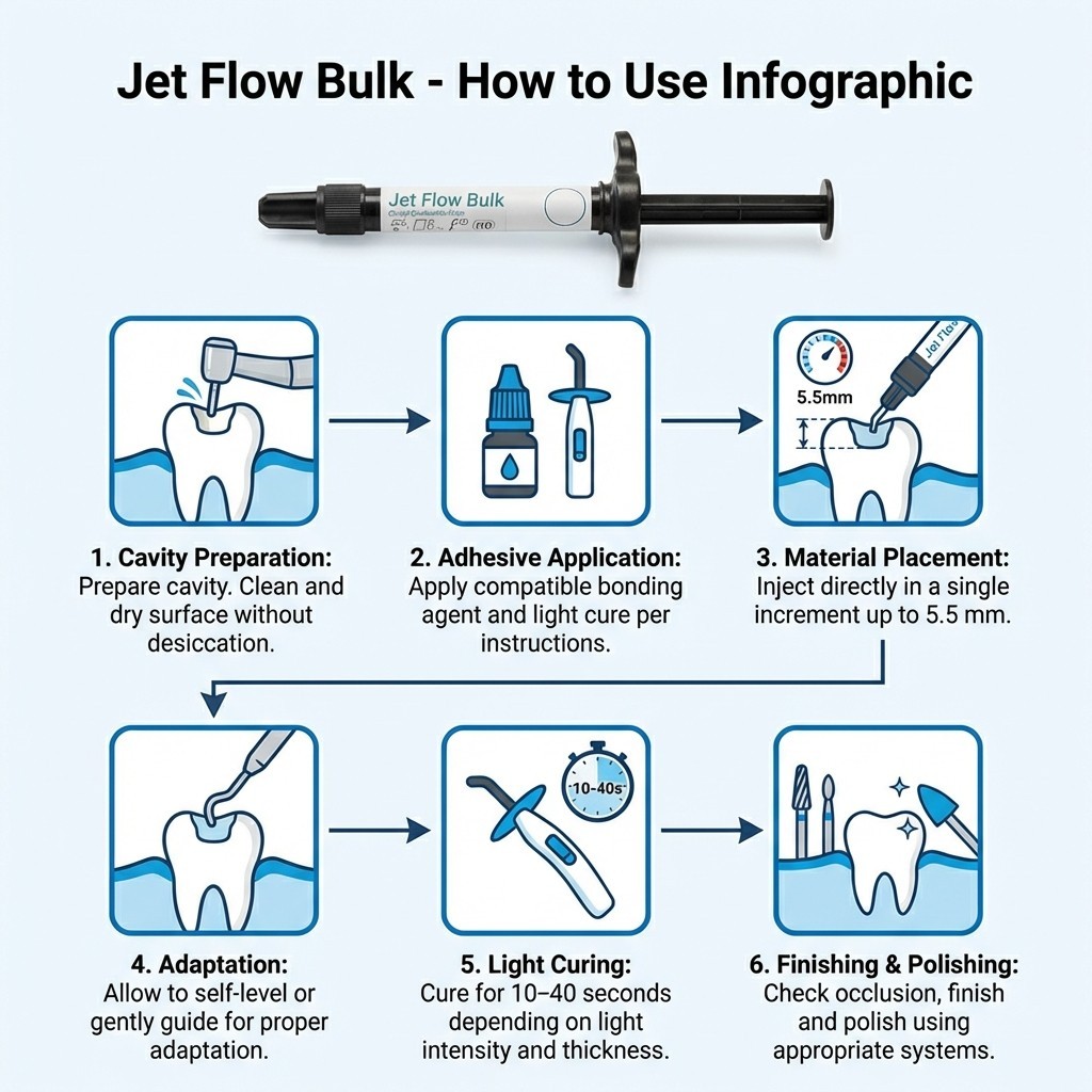 2 x META Dental JET FLOW BULK Superior Bulk fill Flowable Restorative Composite