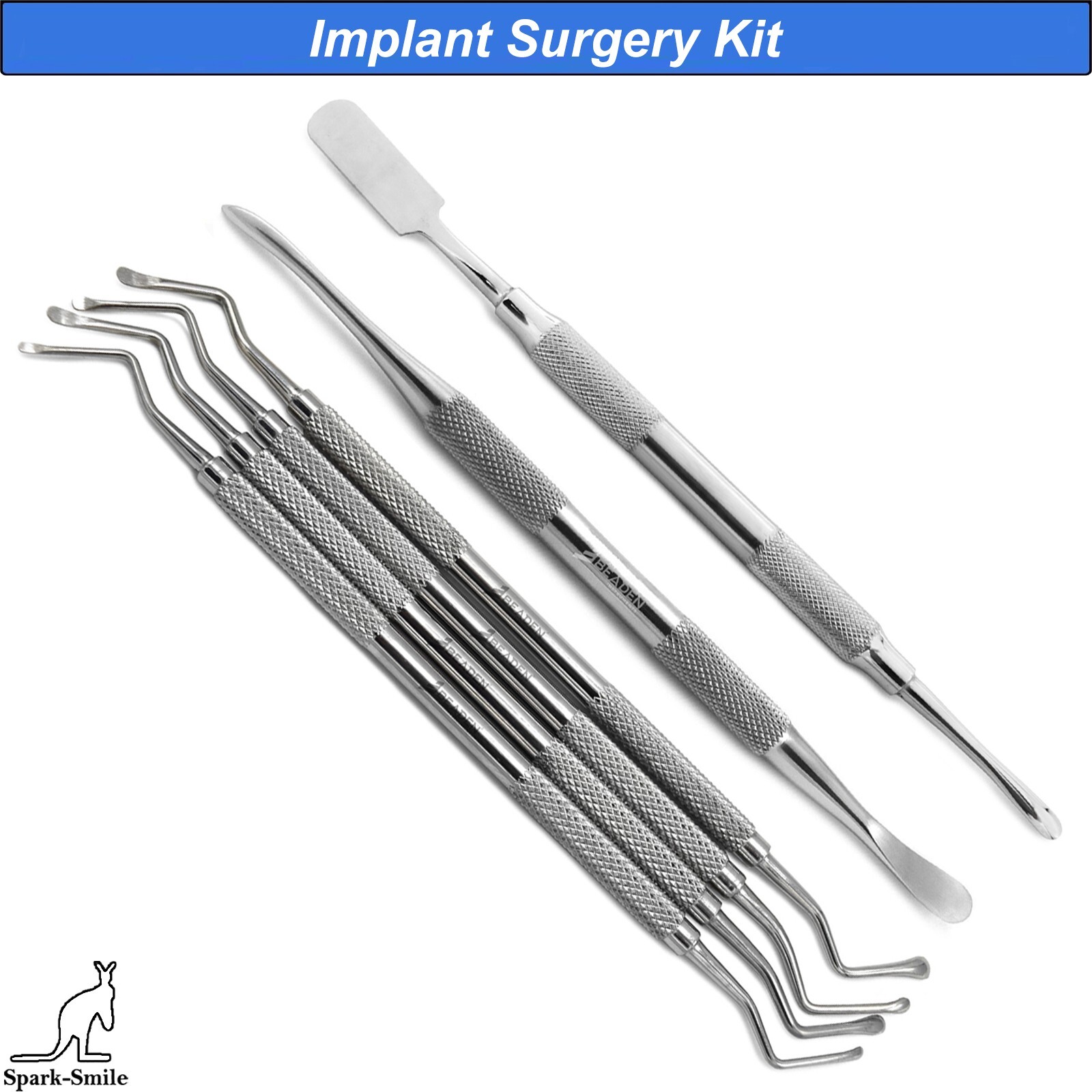 Implant Oral Surgery Kit Periodontal Lucas Curettes Surgical Elevators Tools Set