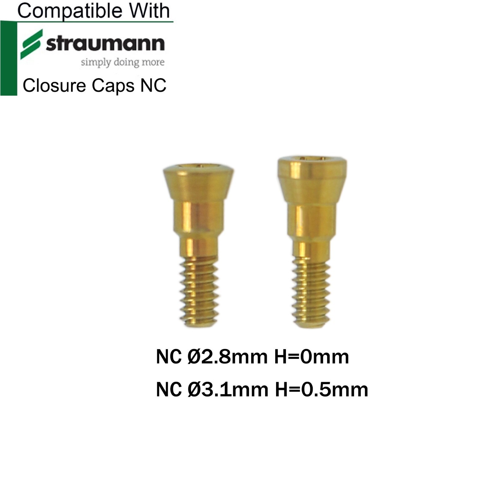 Dental Healing Abutment Closure Caps NC/RC Compatible with Straumann ITI BL/BLT