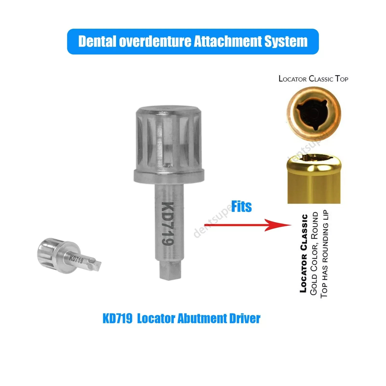 Fit Straumann Bone Level NC Locator Classic Overdenture Abutment Narrow Cross