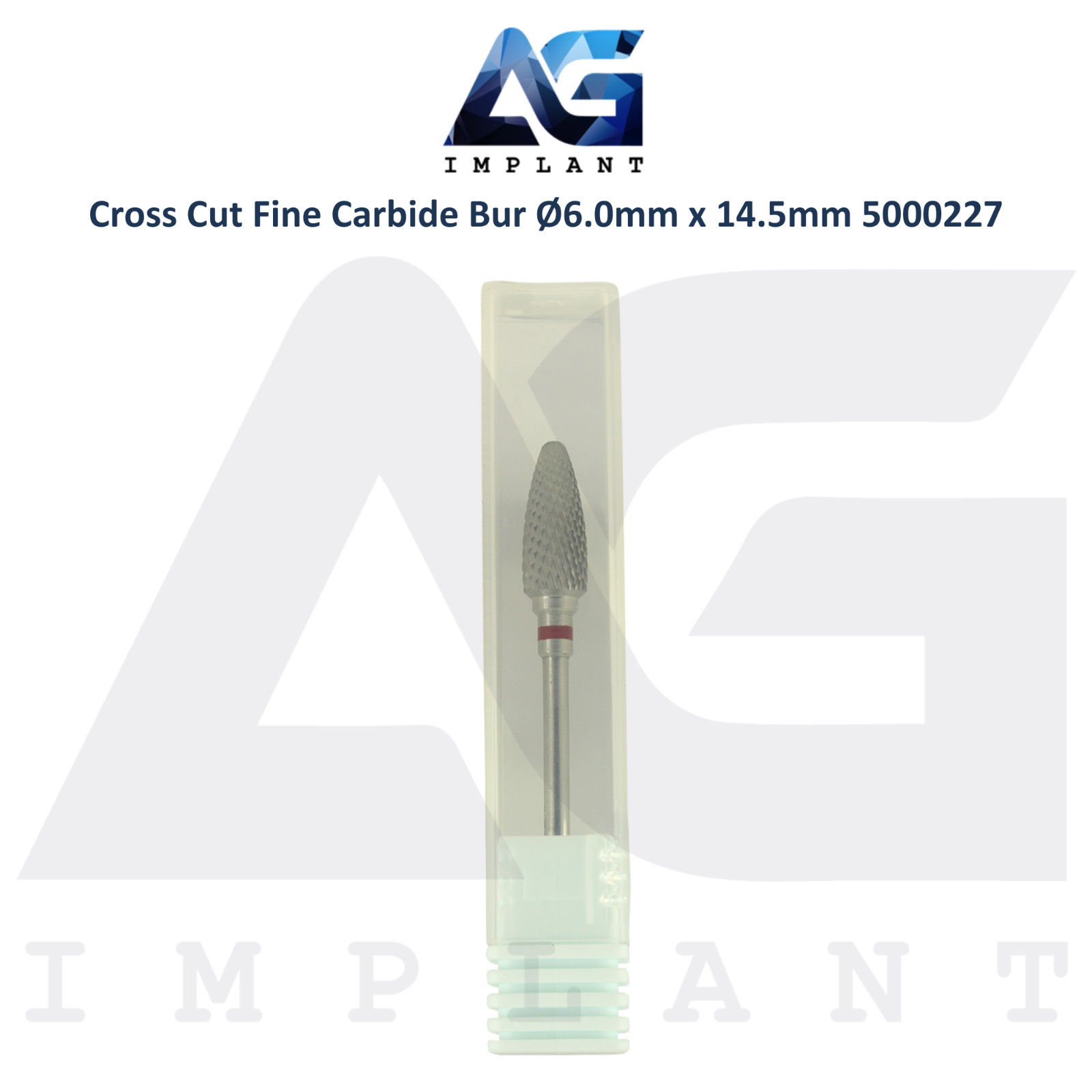 Dental Cross Cut 5000227 Fine Carbide Bur Ø6.0mm x 14.5mm Lab Supplies