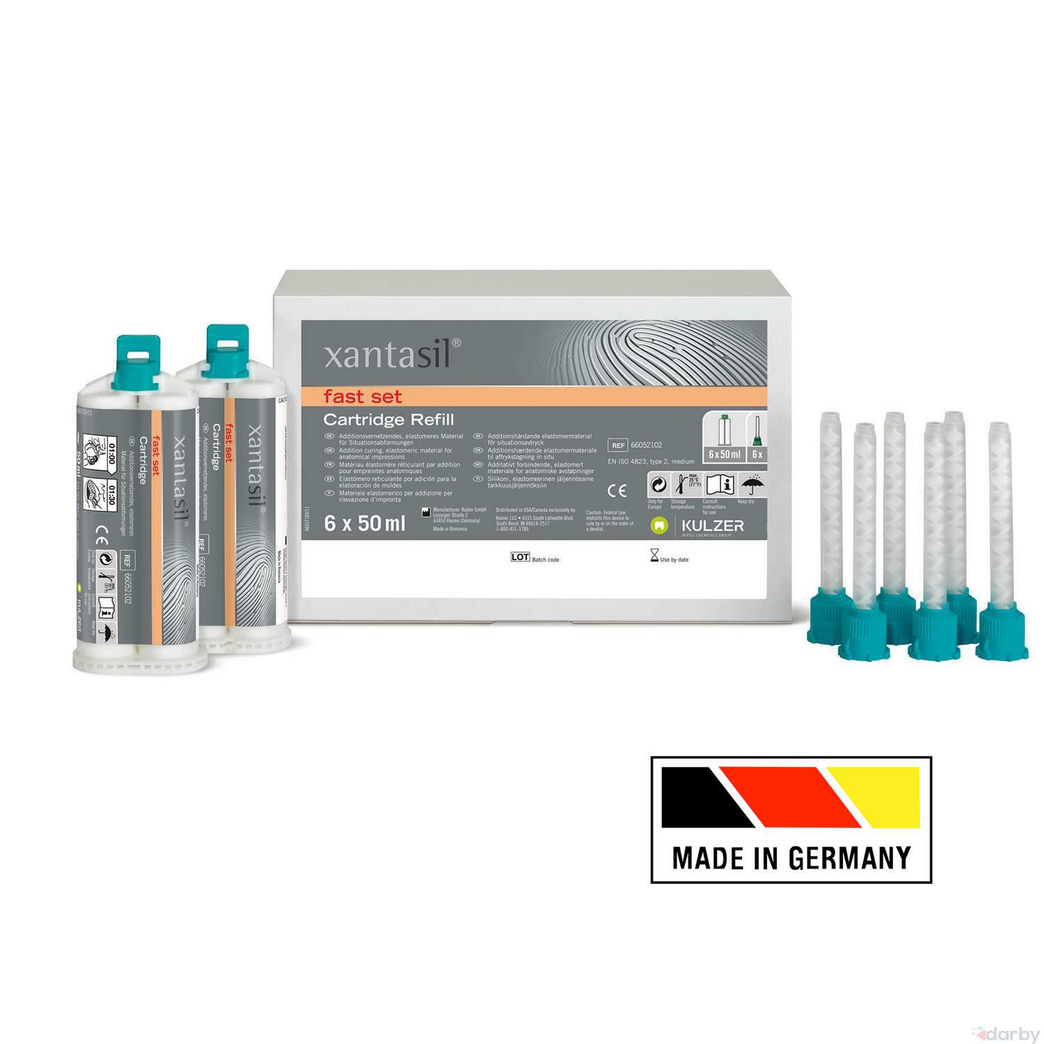Kulzer Xantasil Alginot Type Alginate Substitute FS 50 x 50ml Cartridge + 96Tips